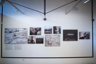 Grozny Nine Cities exhibition part of the First World WARM (War Art Reporting Memory) festival launch in Sarajevo on June 30, 2014. Prix-Bayeaux is the exhibition partner.