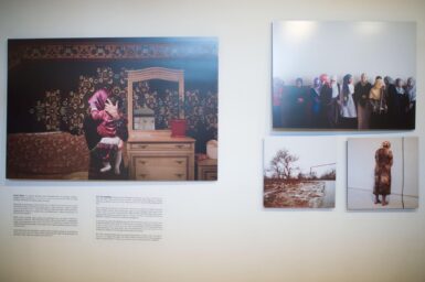 Grozny Nine Cities exhibition part of the First World WARM (War Art Reporting Memory) festival launch in Sarajevo on June 30, 2014. Prix-Bayeaux is the exhibition partner.