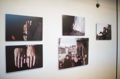 Grozny Nine Cities exhibition part of the First World WARM (War Art Reporting Memory) festival launch in Sarajevo on June 30, 2014. Prix-Bayeaux is the exhibition partner.