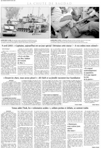 2003.04.11 Rémy Ourdan - Irak 9 avril 2003, le jour où le lieutenant-colonel McCoy et ses marines ont pris Bagdad - Le Monde - Remy Ourdan-3