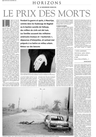 2003.11.13 Rémy Ourdan - Le prix des morts inutiles - Le Monde - Remy Ourdan-1