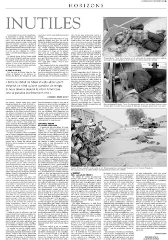 2003.11.13 Rémy Ourdan - Le prix des morts inutiles - Le Monde - Remy Ourdan-2