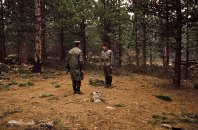 © Enrico Dagnino
Sarajevo, 94
The city is besieged, water is missing, the electricity and the gas when present are as dangerous as a bomb the home made stoves regularly explode burning big and small. The attempt of the Muslim soldiers to break the siege end in massacres of soldiers on the front line.
Bosnian soldier on the hill over looking Sarajevo.