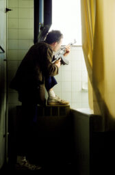 © Enrico Dagnino/Black Star
Ilidza, Bosnia.  May 92
The Arkan's tiger arriving by helicopter from Beograd to Lukavica barracks.
They received weapons ans APC from the federal army and then they went to Ilidza ,crossing the muslim area of Dobrinja, to help their Bosnian Serbs brother. Fighting  house to house erupted the day after.On wednesday may 6 Italian ships intercepted 227 would be immigrants at sea and  sent them directly back to Libya.
On wednesday may 6 Italian ships intercepted three boatloads of migrants they were transferred to three Italian ships and by Thursday morning they were returned to Tripoli.On wednesday may 6 Italian ships intercepted 227 would be immigrants at sea and  sent them directly back to Libya.
On wednesday may 6 Italian ships intercepted three boatloads of migrants they were transferred to three Italian ships and by Thursday morning they were returned to Tripoli.