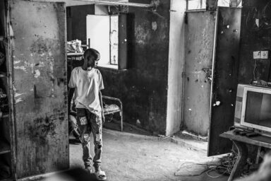 Haneen, whose parents were killed during the war, lives at the Al-Mahaba social center, which shelters orphaned children in Omdurman, Sudan, December 6, 2026. Photo by Abdulmonam Eassa (Le Monde)