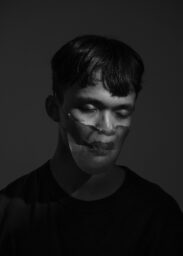 Edison, 19 M, student, Tuen Mun.

A Hong Kong protestor stands for a portrait at a studio in Chai Wan, Hong Kong, on Oct. 28, 2019. Photo by Adam Ferguson